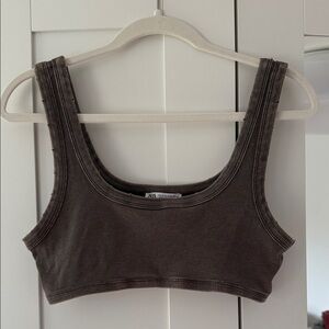 Zara Brown Sports Bra